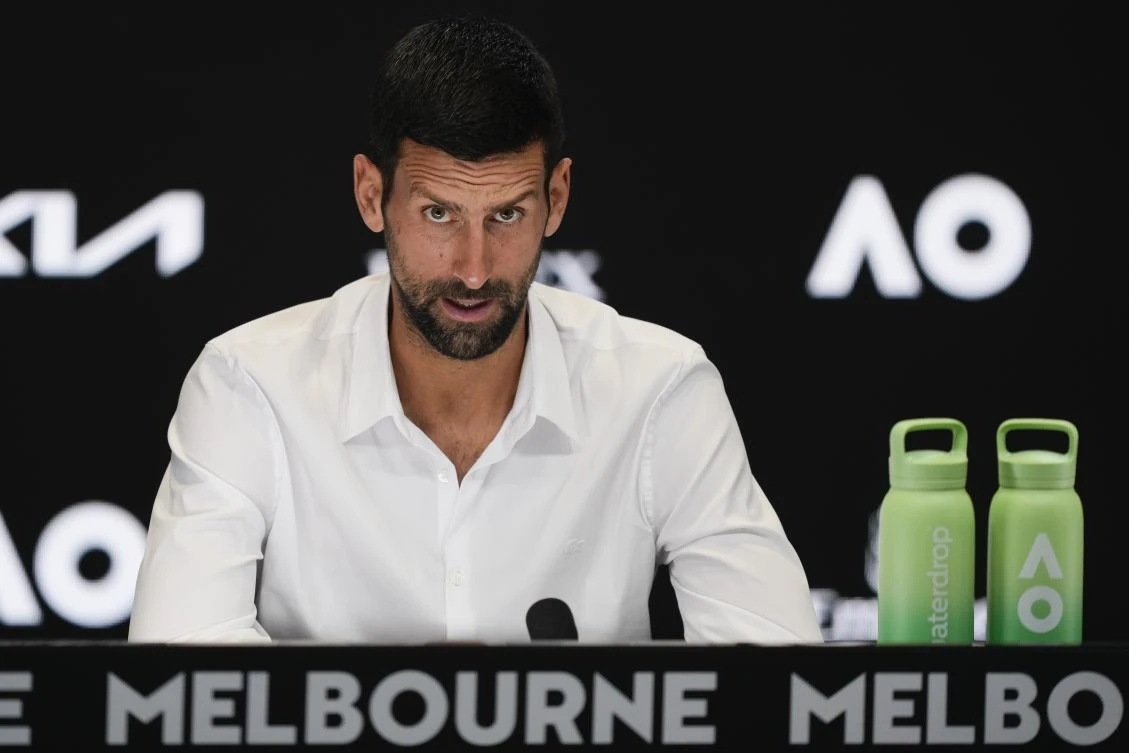 Novak Djokovic has claimed that he was “poisoned” by lead and mercury in his food while he was briefly held in Melbourne in 2022 before being deported on the eve of the Australian Open. (AP)
