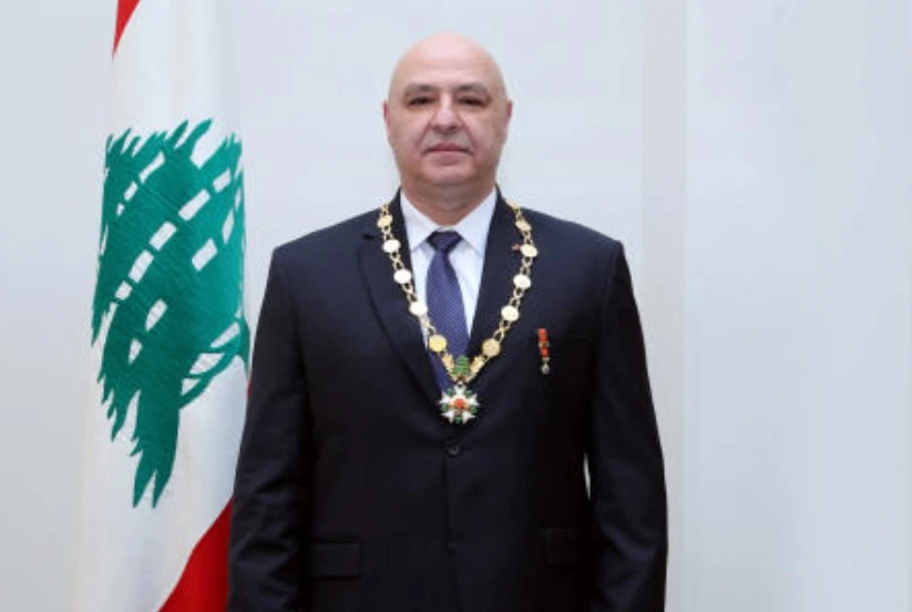 Newly-elected Lebanese President Joseph Aoun poses for a picture at the presidential palace in Baabda, Lebanon, January 9, 2025. (Reuters)