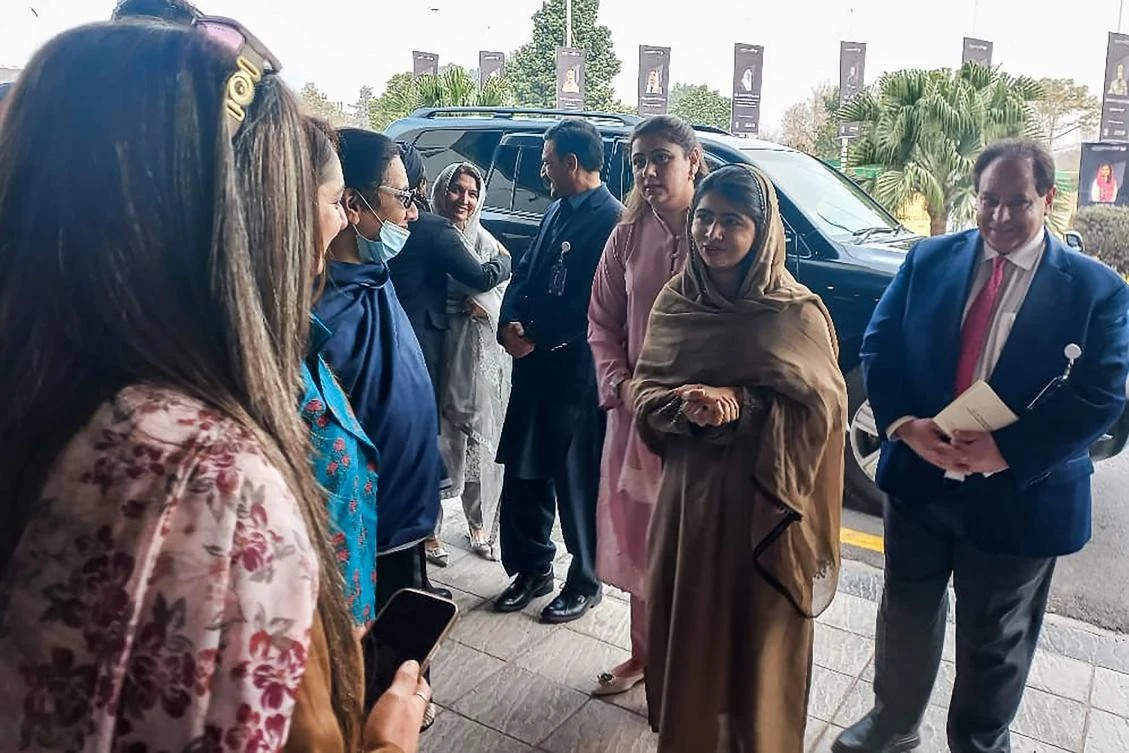 Malala Yousafzai ‘overwhelmed and happy’ to be back in Pakistan