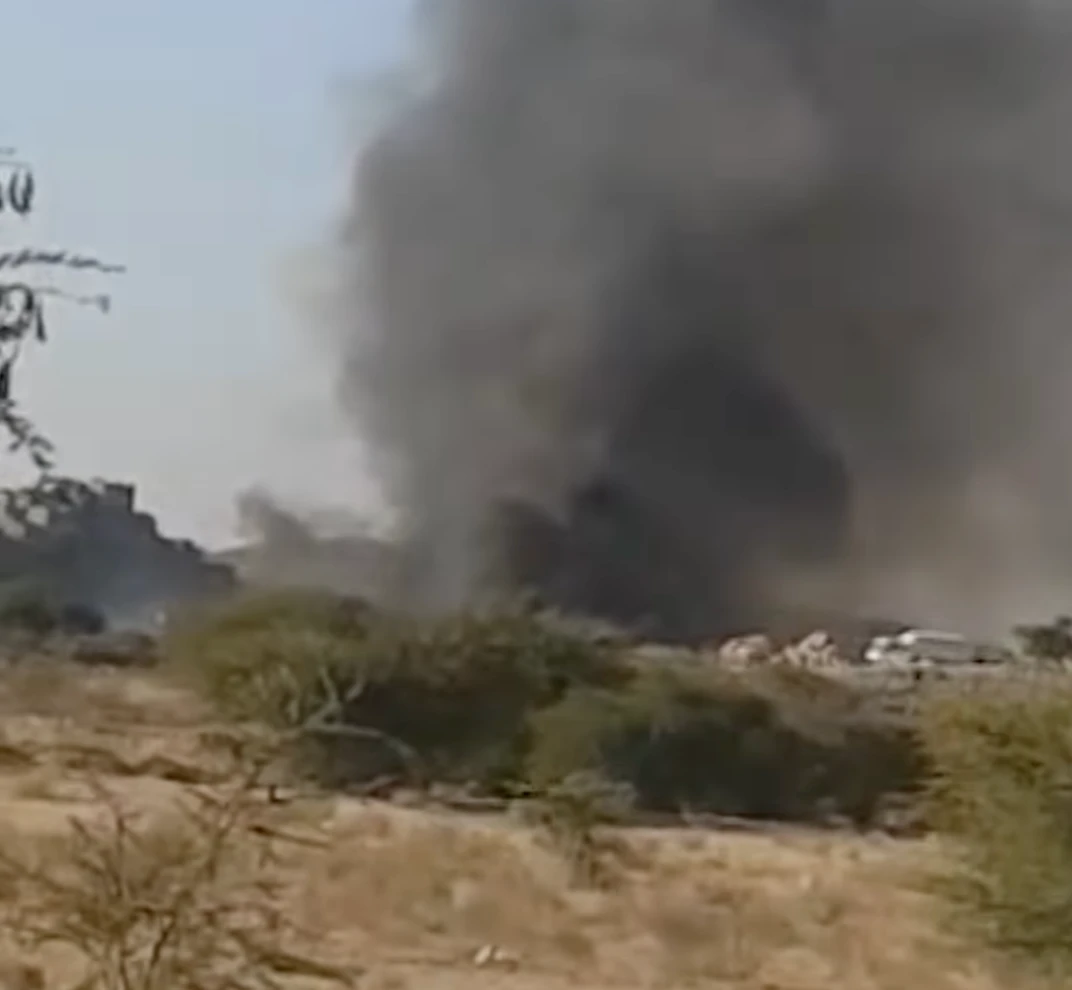 An explosion at a gas station triggered a massive fire in central Yemen, killing at least 15 people, health officials said Sunday. (Screenshot)