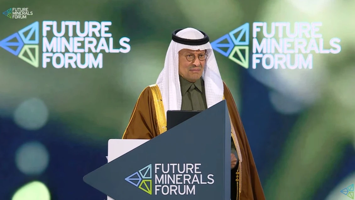 Saudi Energy Minister Prince Abdulaziz bin Salman cautioned that the energy transition is inherently material-intensive, and the demand for these minerals could soon outpace their available supply.