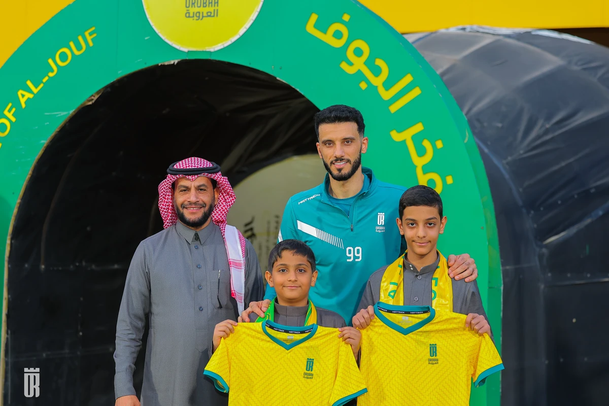 Omar Al-Somah has joined Saudi Pro Legaue club Al-Orobah after three years in Qatar with Al-Arabi. (X/@ALOROBAH_FC)