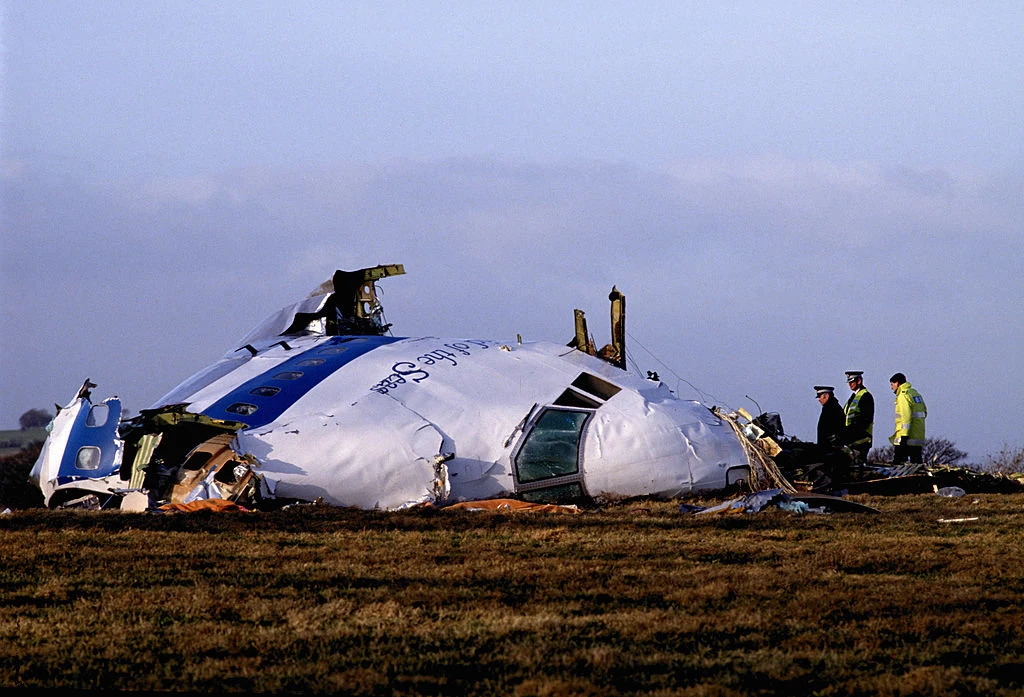 The wreckage of the Pan-Am 747 plane which was blown up en route to JFK airport by Libyan terrorists. (Tom Stoddart/Getty Images)