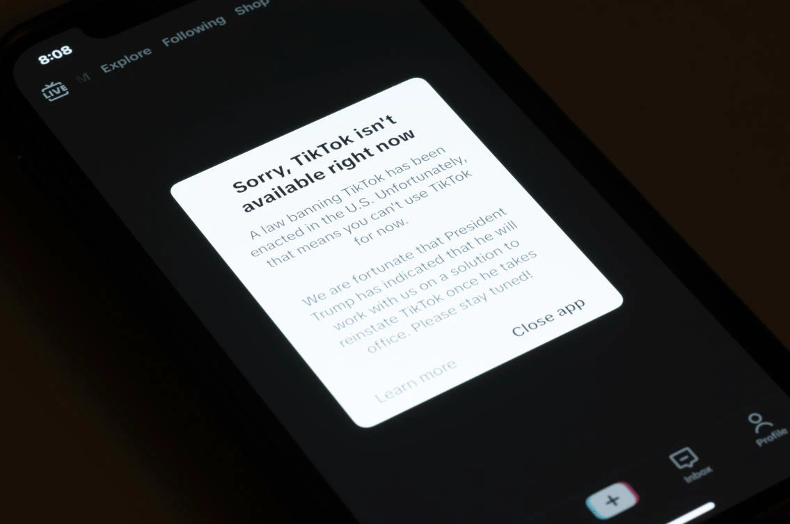 TikTok says it’s in the process of restoring service to US users