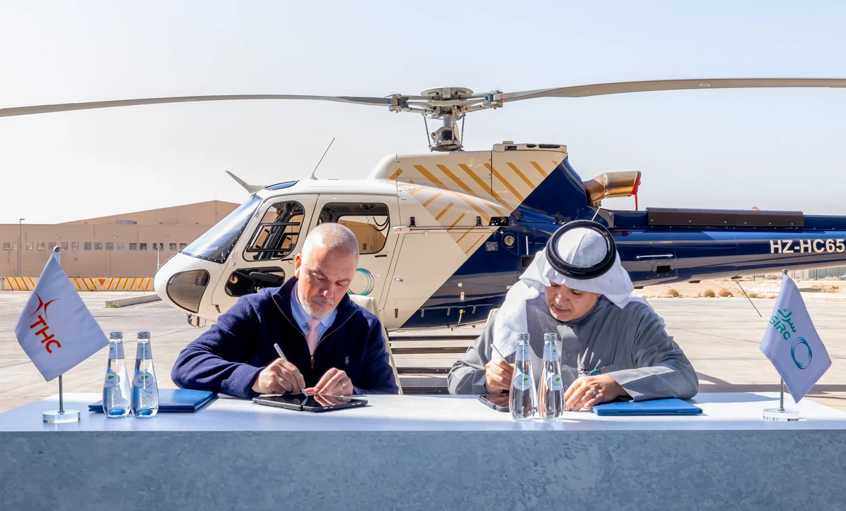 The memorandum of understanding will see the companies collaborate on technology-driven operations. X/@THC_KSA