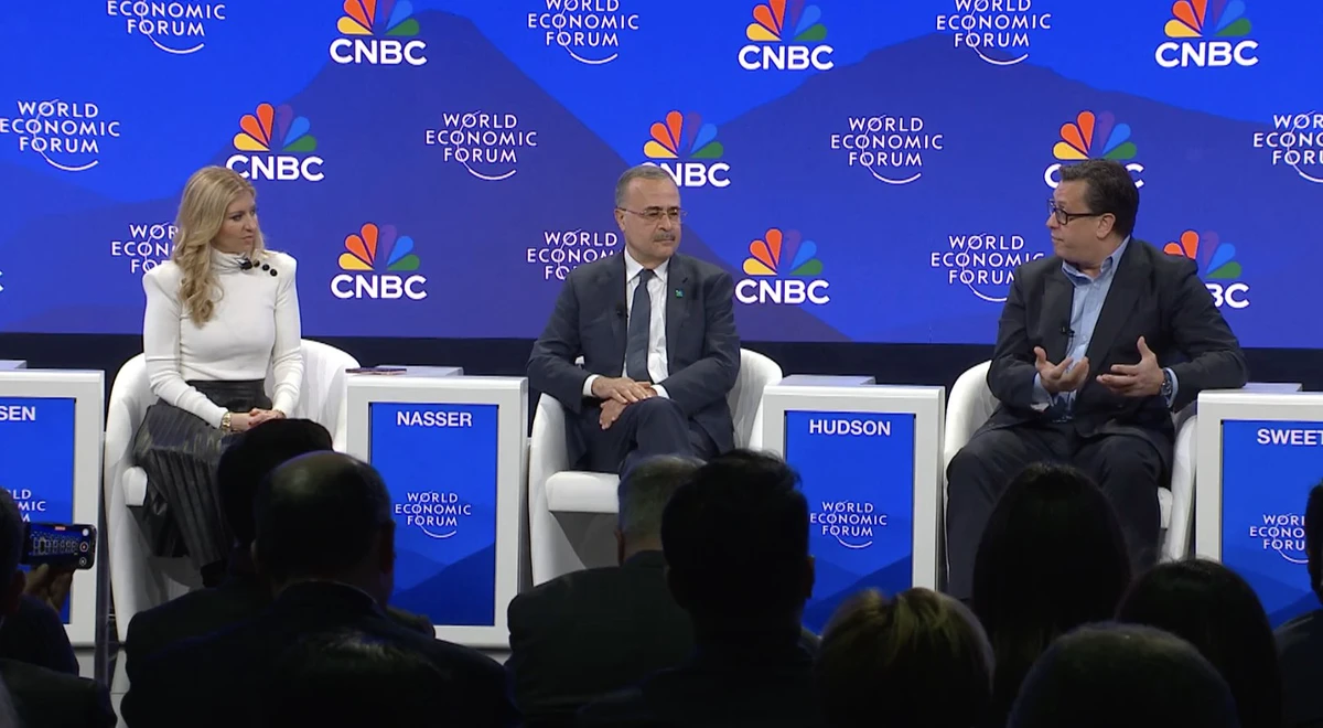 Industry leaders at the 2025 World Economic Forum in Davos explored how artificial intelligence (AI) is reshaping business models and driving growth across sectors. (Screen shot)