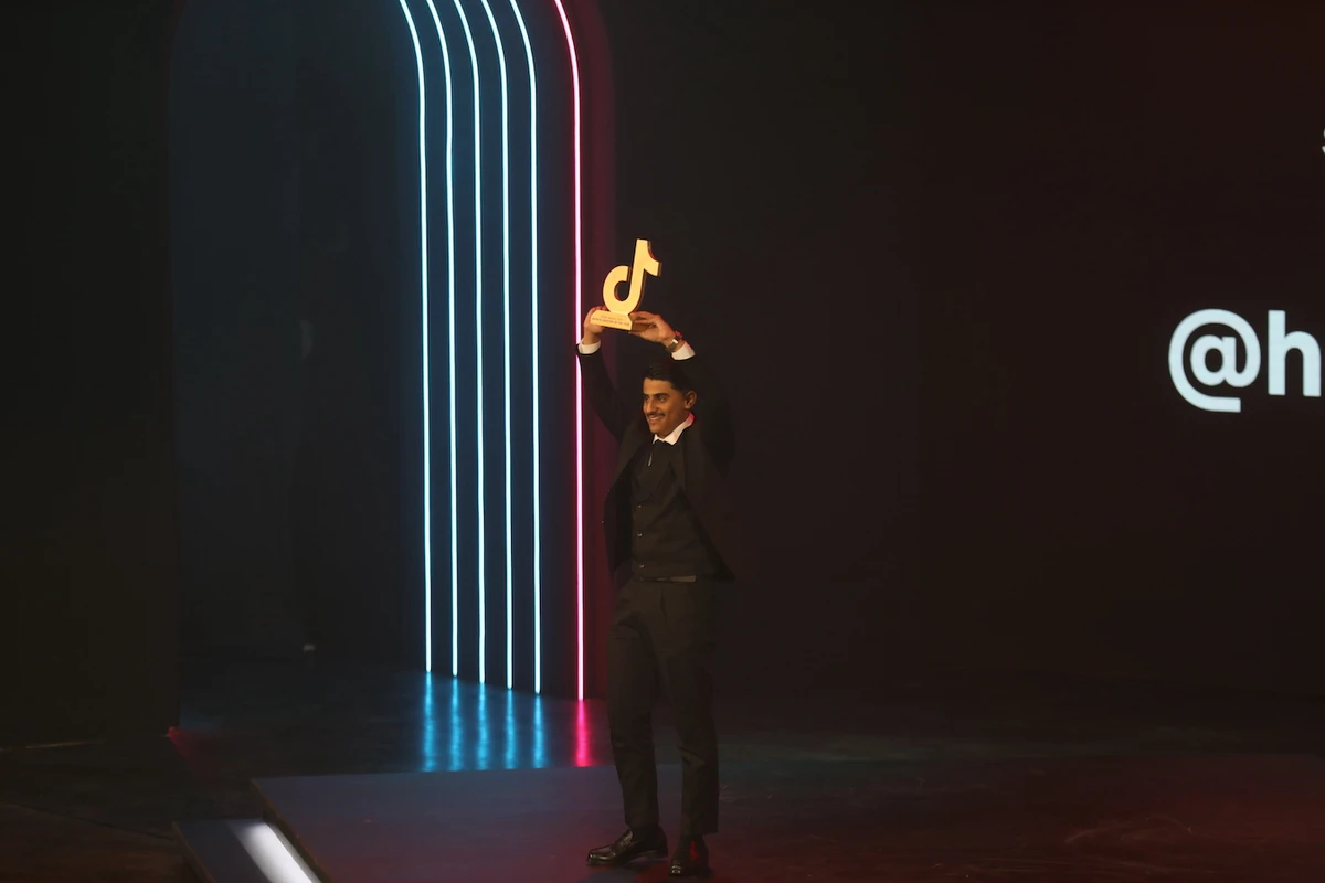 Mohammed Hemex was honored with the Sports Creator of the Year Award. (AN/ Mohammed Fawzy)