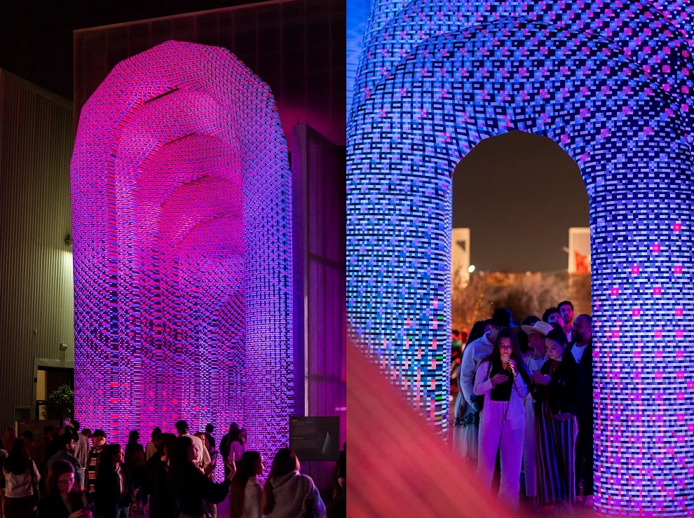 ENESS founder Nimrod Wies said that the installation symbolized “freedom and joy through creativity.” (Supplied)