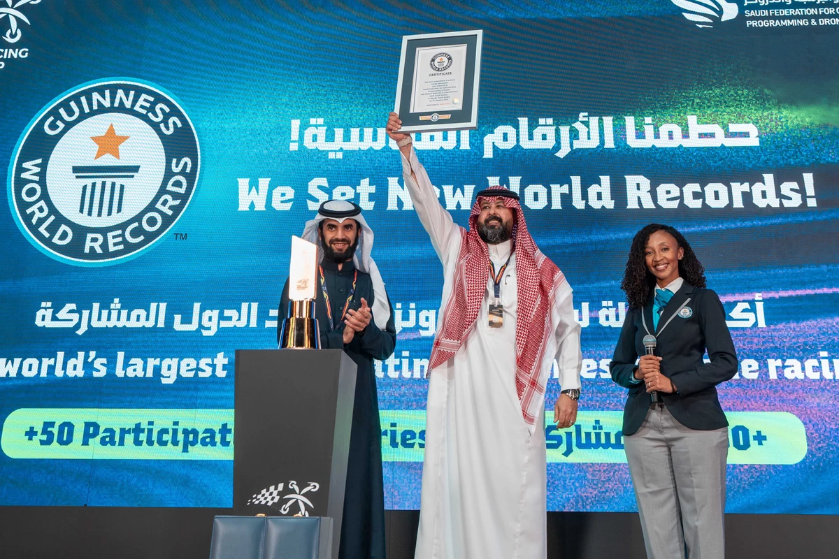 Drone Racing World Cup in Riyadh sets world record