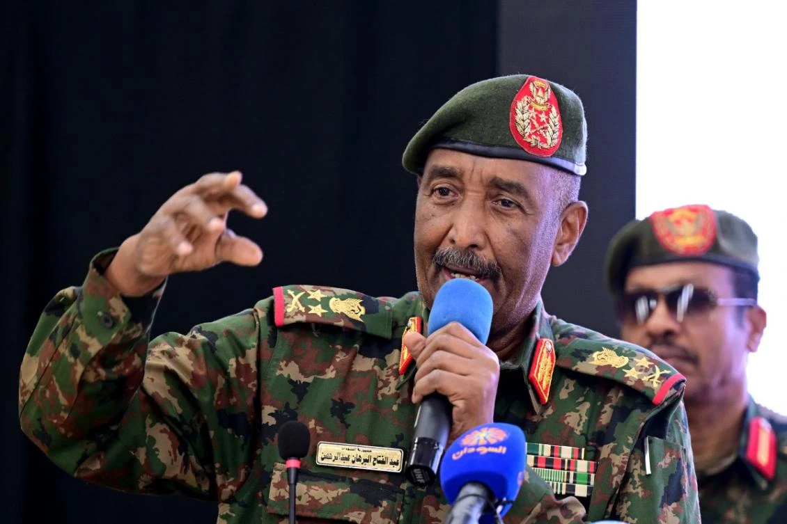 Sudan’s army chief Abdel Fattah Al-Burhan. (File/AFP)