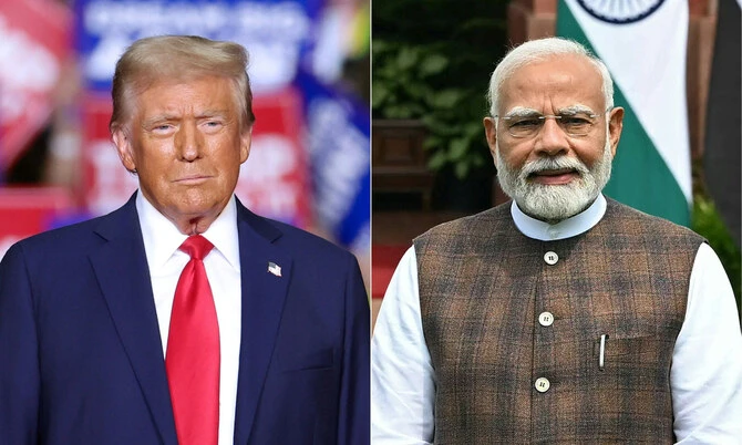 US President Donald Trump pressed Indian Prime Minister Narendra Modi for "fair" trading ties in a call January 27, 2025, the White House said, as Trump continues to push his hardline trade agenda with world leaders. Trump however also discussed plans for a visit to the White House by Modi, the Hindu nationalist leader with whom he had close ties in his first term as president, a readout of the call said. (AFP)
