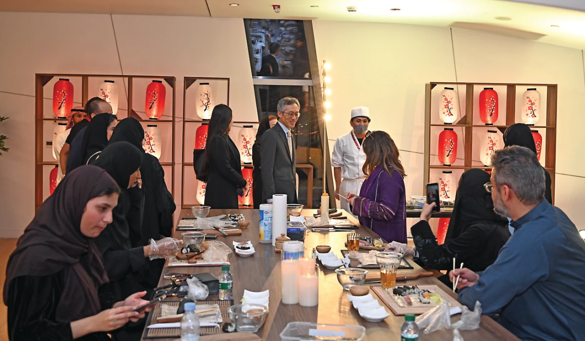 Japanese Ambassador Morino Yasunari toured various Japan Cultural Days exhibits at Ithra. (Supplied/Ahmed Al-Thani)