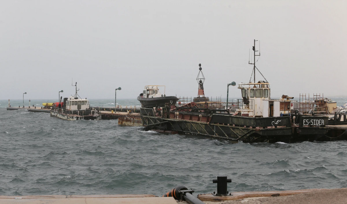 A view shows the oil port of Es Sider, Libya, March 16, 2017. (Reuters/File)