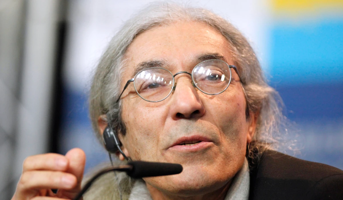 Algerian author Boualem Sansal, a members of the Jury, at the press conference speaks during the 62 edition of International Film Festival Berlinale, in Berlin Thursday, Feb. 9, 2012. (AP)