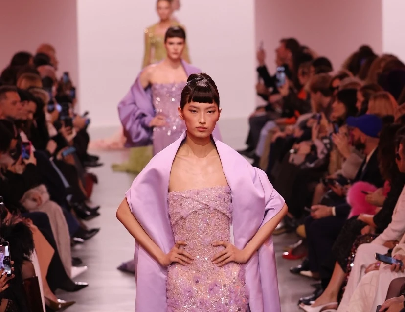 Elie Saab presented his collection during Paris Fashion Week. (Instagram)