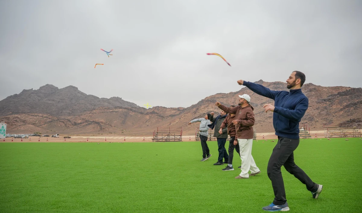 Players train ahead of the Prince Abdulaziz bin Saad International Boomerang Tournament, which begins Thursday in Hail. (Supplied)