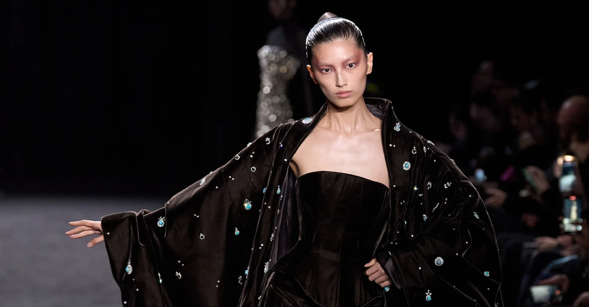 The collection has a range of designs that incorporate voluminous structures, textural contrasts and embellishments. (Getty Images)