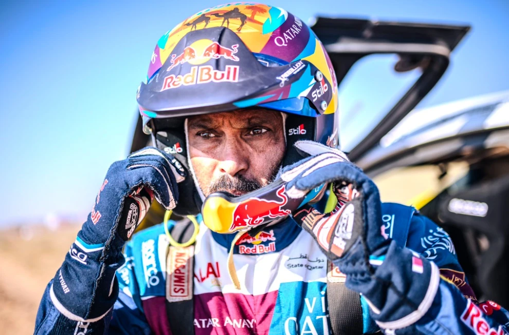 Qatari rally driver Nasser Al-Attiyah told Arab News on Friday that he is happy to be present at the 20th edition of the Hail Rally, a race he has won twice in the past. (Supplied)
