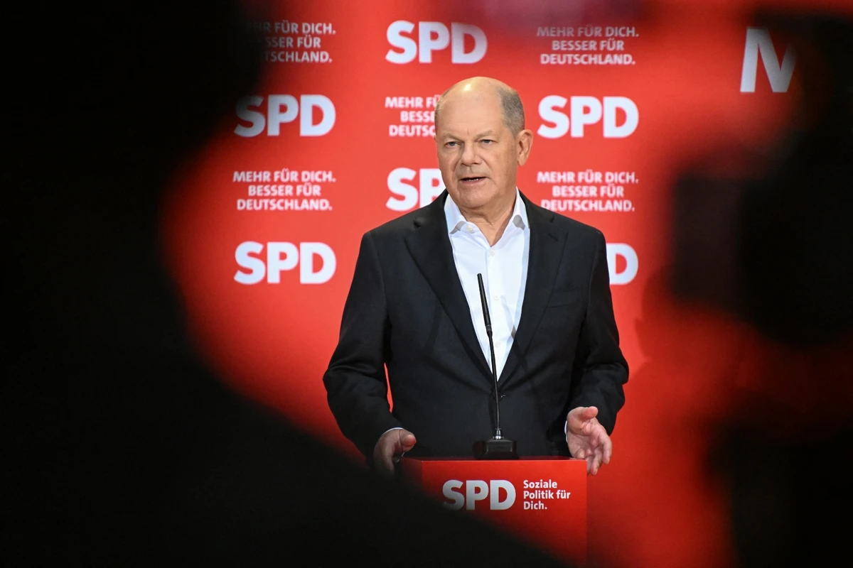 The general election came about after the collapse of Chancellor Scholz’s unruly three-party coalition (File/AFP)