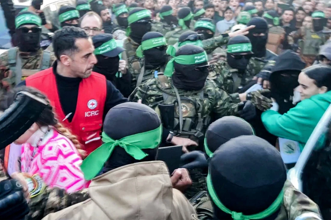 Monday saw the first hostages handed over in the ceasefire. (AFP)