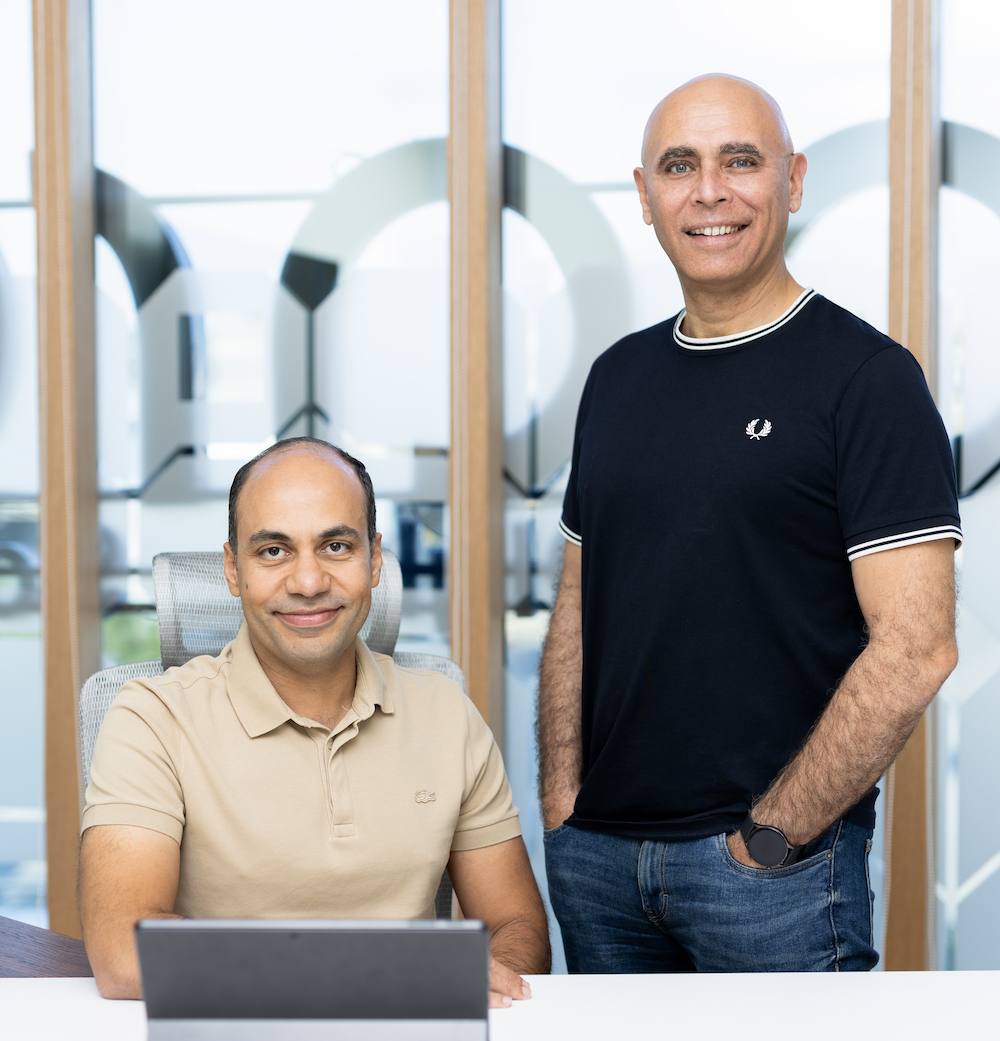 Above, Hassan Abouzeed, founder and CEO of Qara, left and Khaled Hassan, the chief financial officer. (Supplied)