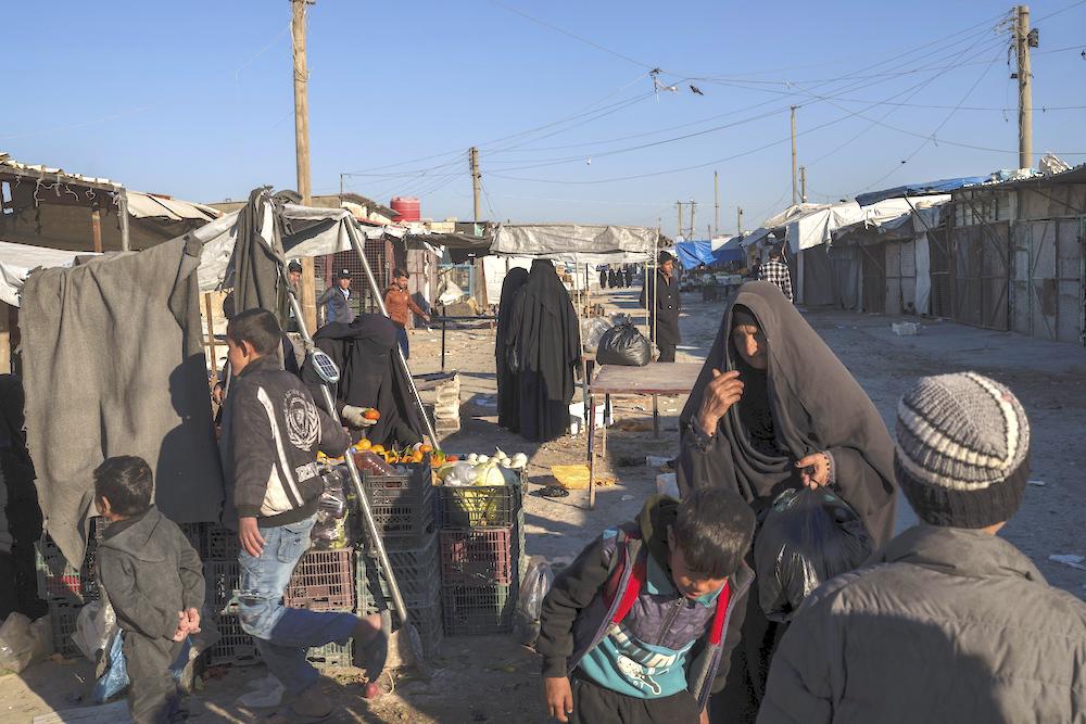The main part of Al-Hol camp houses some 16,000 Iraqis and 15,000 Syrians. (AP)