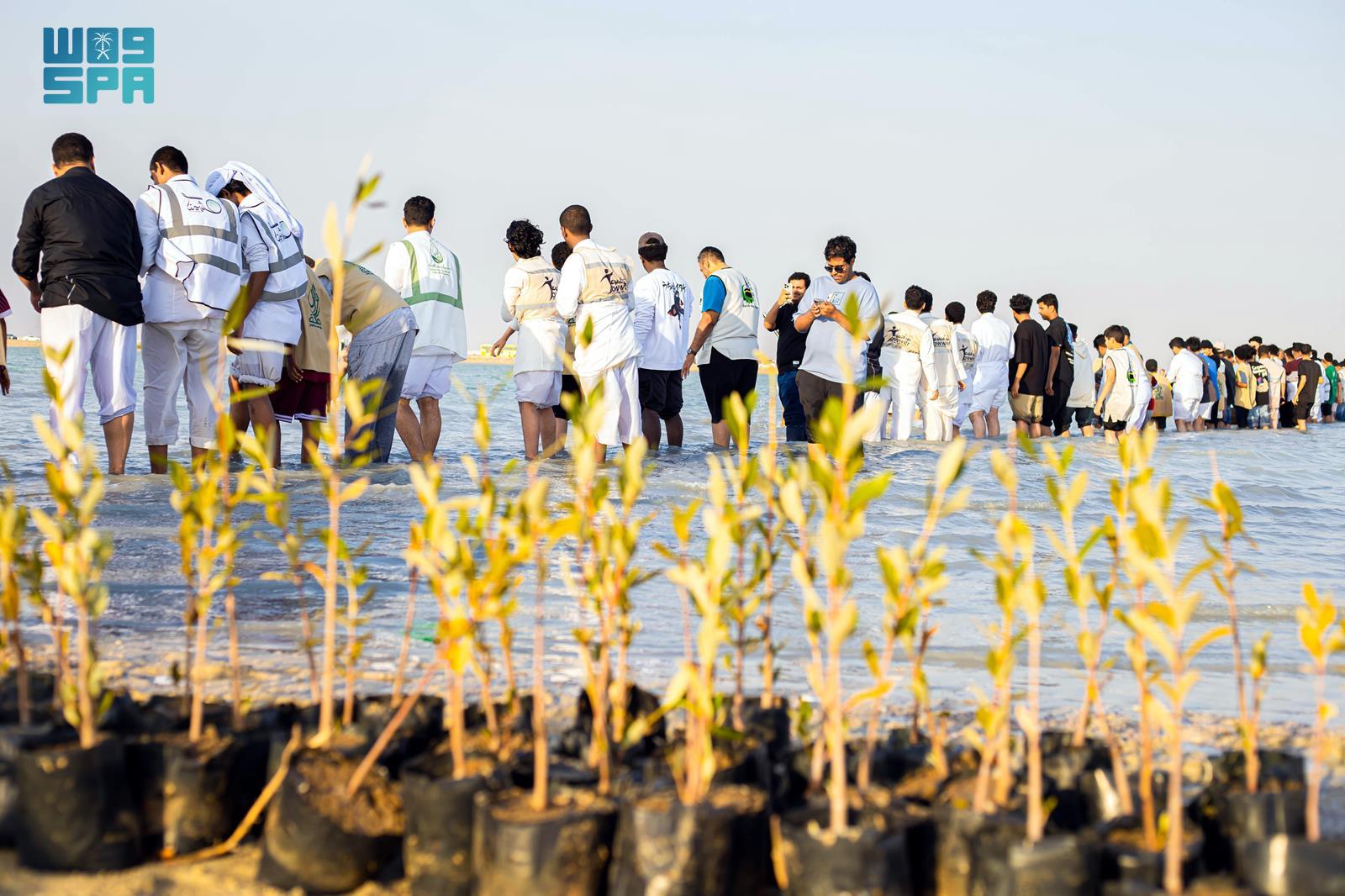 The initiative was organized in partnership with the Ministry of Environment, Water and Agriculture and other environmental organizations. (SPA)
