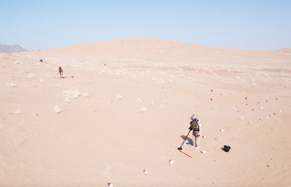 The initiative trains local demining engineers and provides them with modern equipment. (Supplied/ Masam Project)