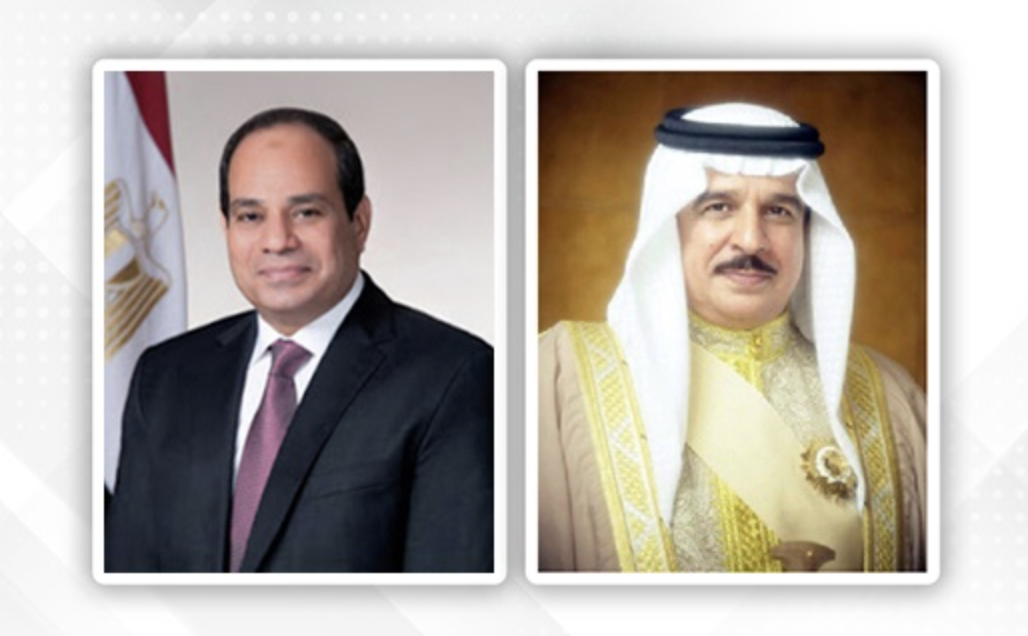 The king of Bahrain, Hamad bin Isa Al-Khalifa, received a phone call from the president of the Arab Republic of Egypt, Abdel Fattah El-Sisi, on Tuesday. (BNA)