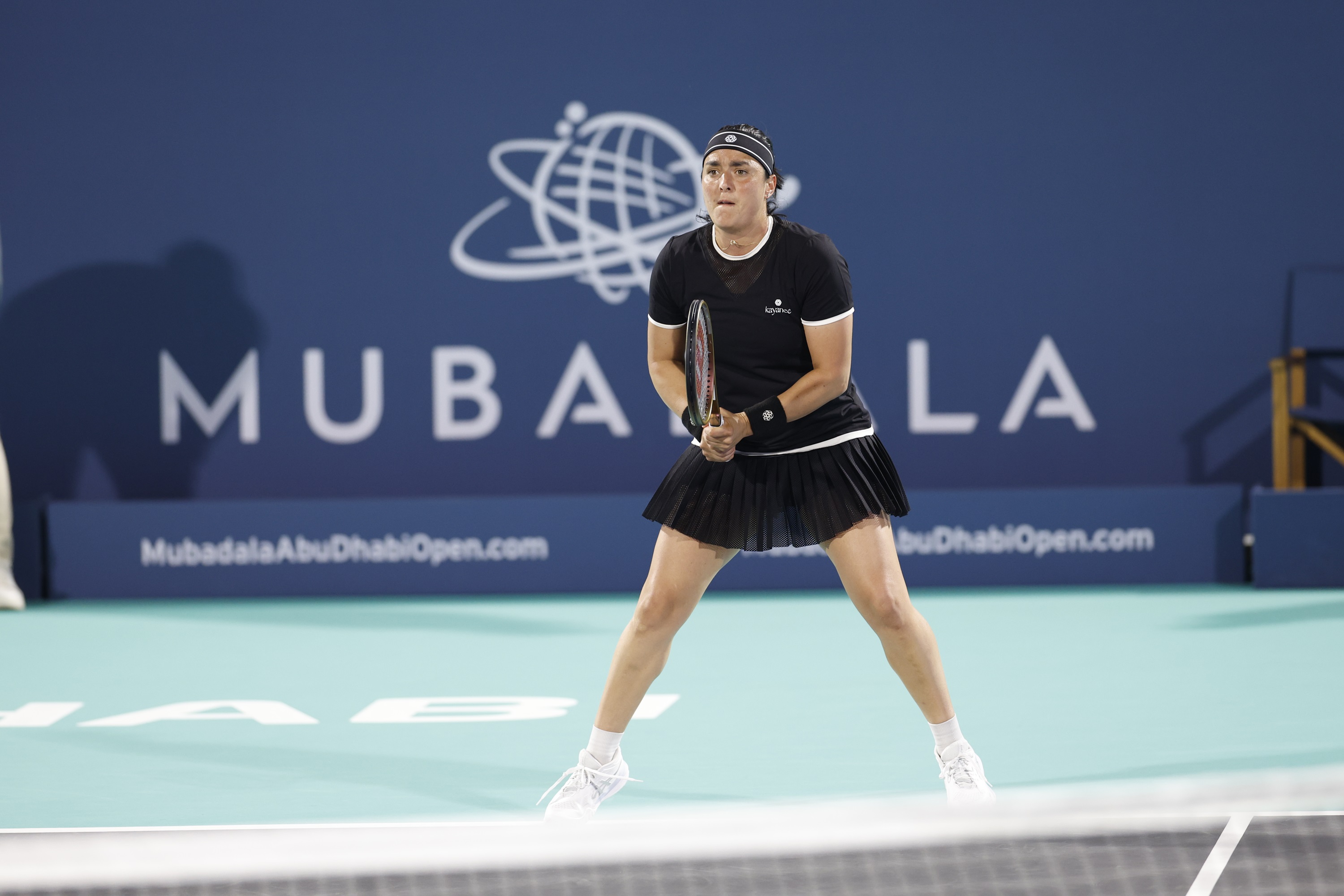 Ons Jabeur is through to the last 16 of the 2025 Mubadala Abu Dhabi Open. (Supplied)