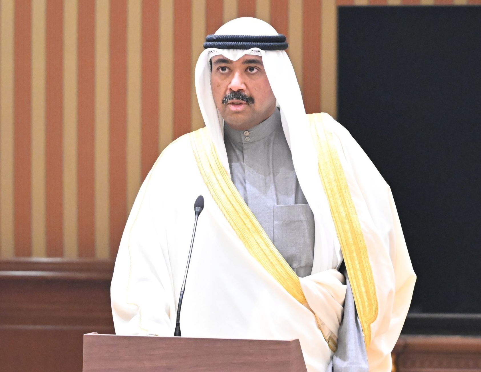 Sheikh Abdullah Ali Abdullah Al-Salem Al-Sabah took the oath as minister of defense. (KUNA)