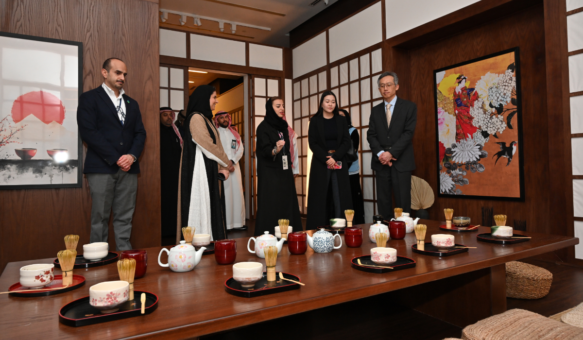 Japanese Ambassador to Saudi Arabia Morino Yasunari toured the exhibitions and highlighted the importance of strengthening cultural ties between the two countries. (Supplied)