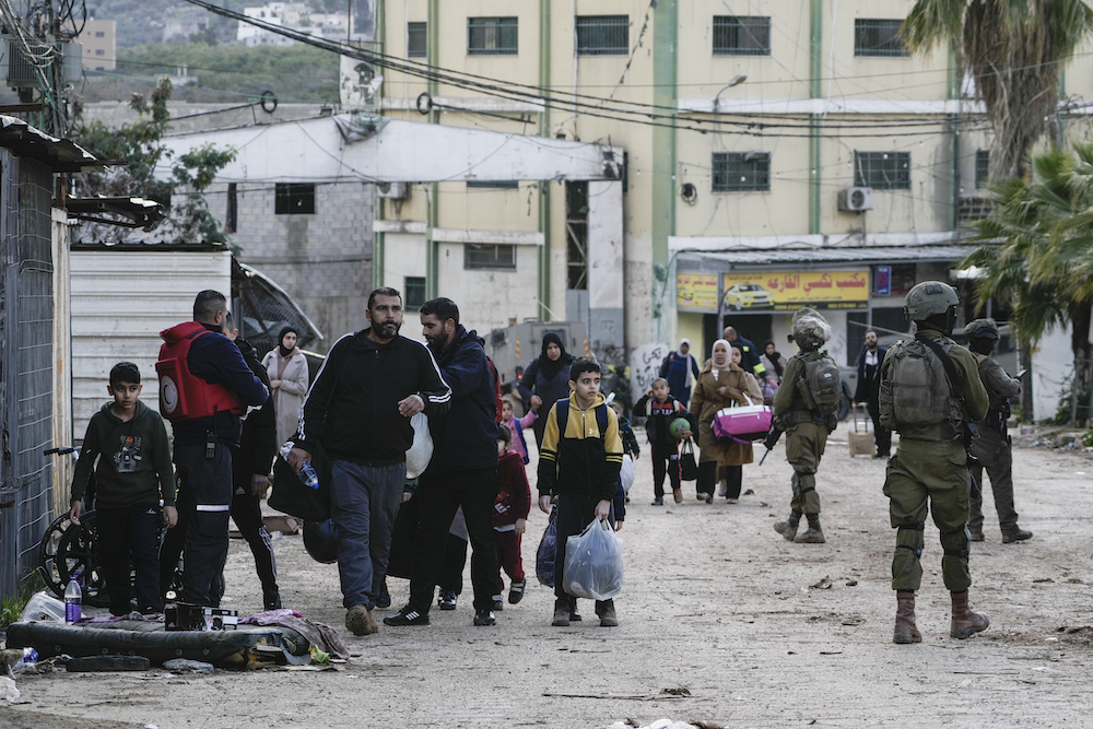 The Arab League on Saturday reiterated its firm stance against the displacement of Palestinians, warning that such actions undermined the Palestinian cause and regional stability. (AP)