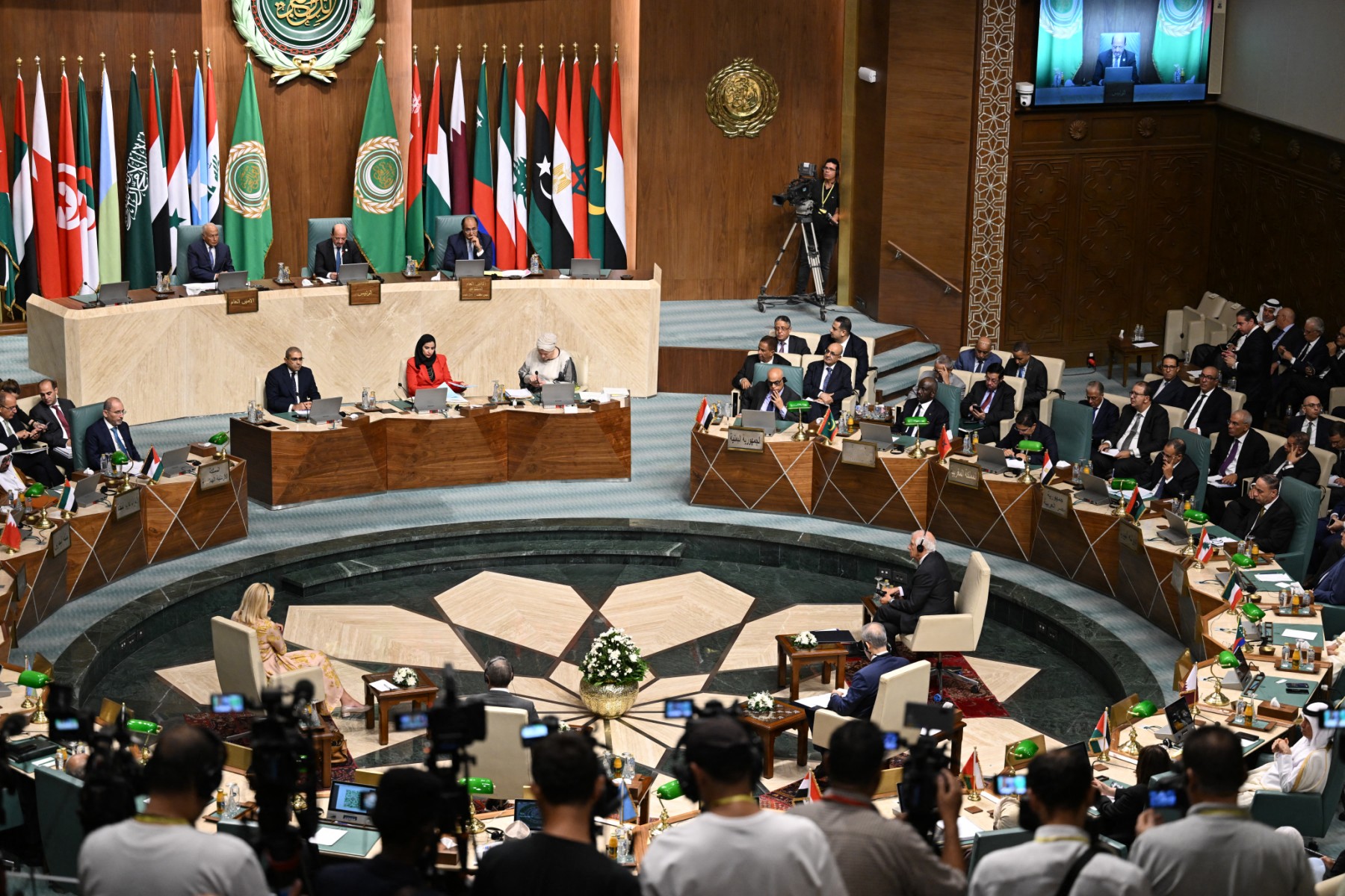 Arab League Foreign Ministers convene for a meeting in Cairo on September 10, 2024. (AFP)