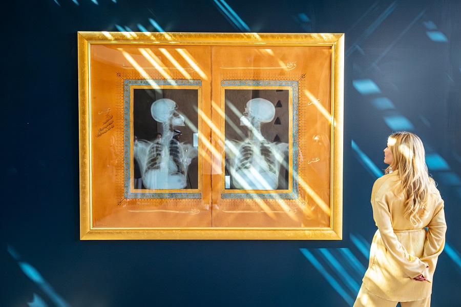 'Illumination Diptych (Makkiah Tale)' by Ahmed Mater. (Supplied)