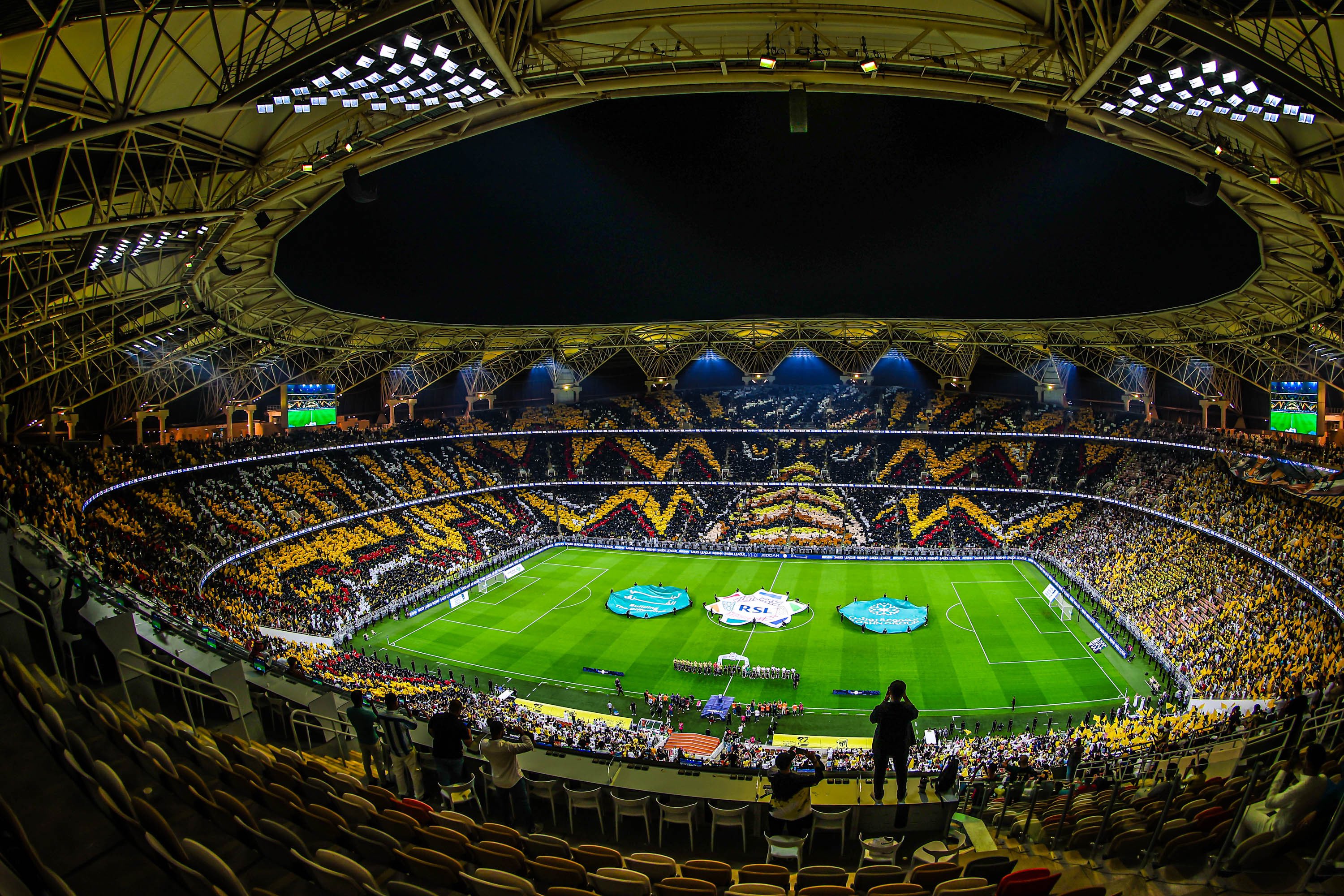 Al-Ittihad supporters guarantee a unique matchday experience at King Abdullah Sports City Stadium in Jeddah. (Supplied)