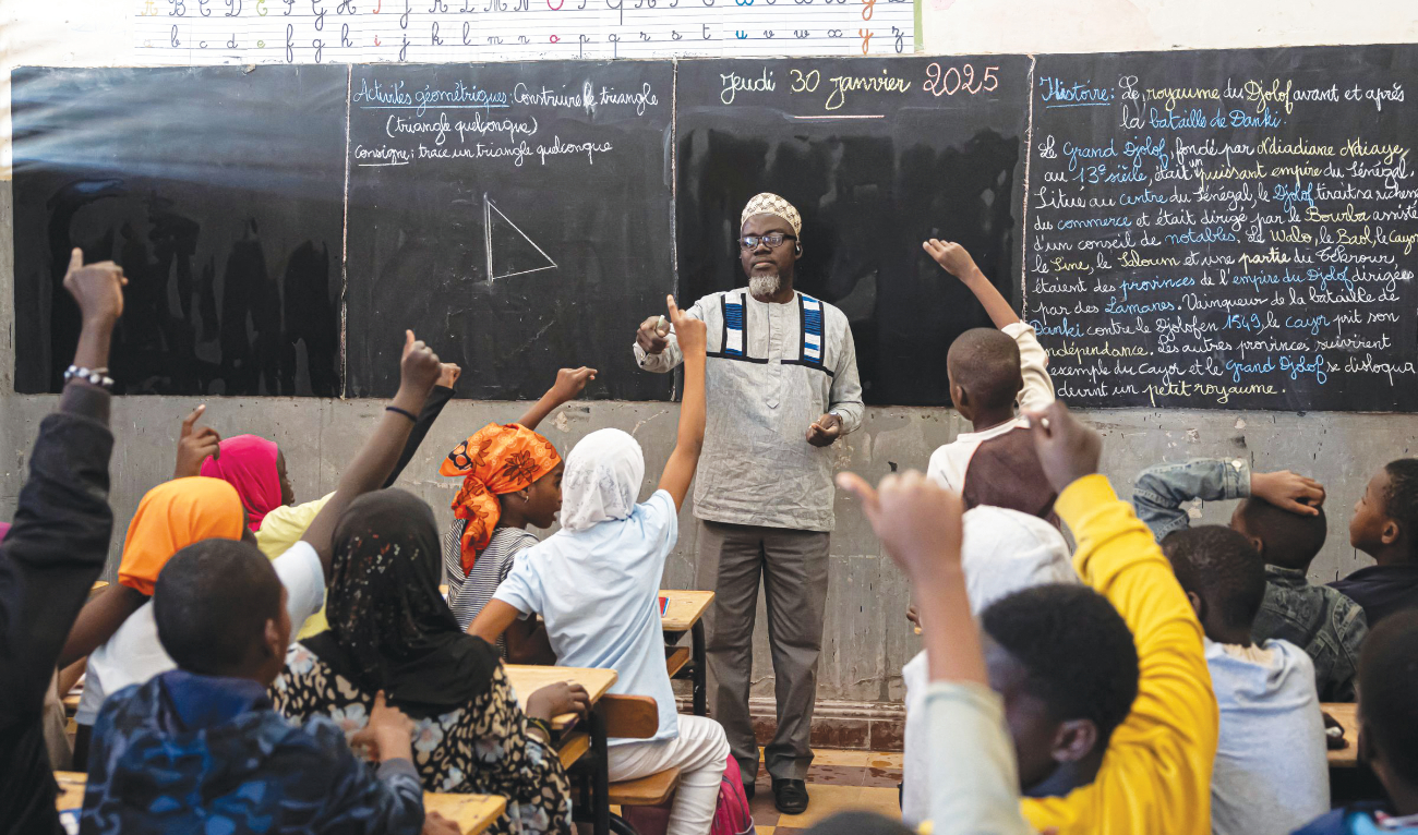 In the pilot schools, English is taught every Tuesday and Thursday — two lessons in nursery and two lessons in primary schools. (AFP)