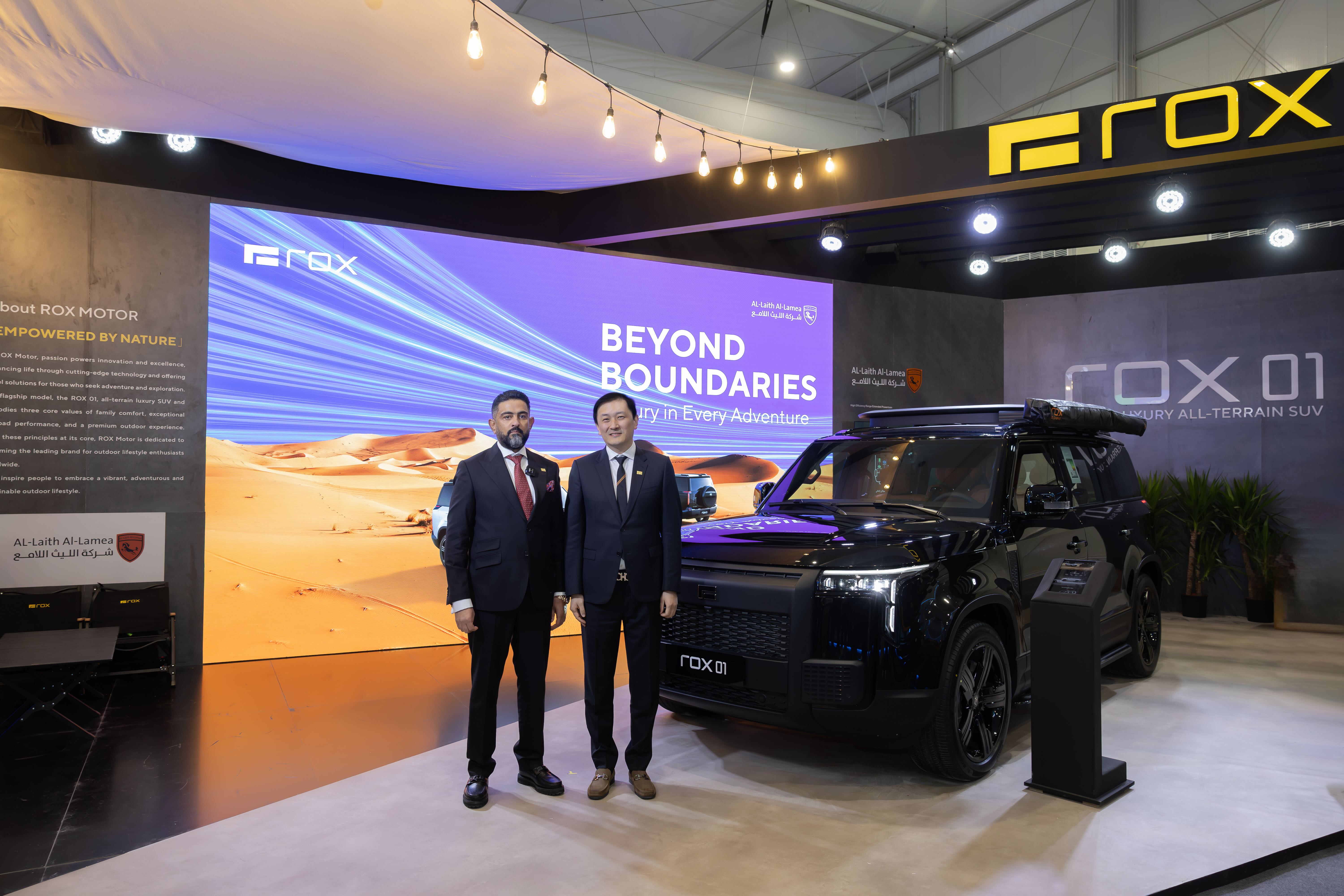 Ahmad Al-Obaidi, Saudi Arabia ceo & board member of Laith Al Obaidi Gorup with Yan Feng (Jarvis), co-founder and ceo of ROX Motor