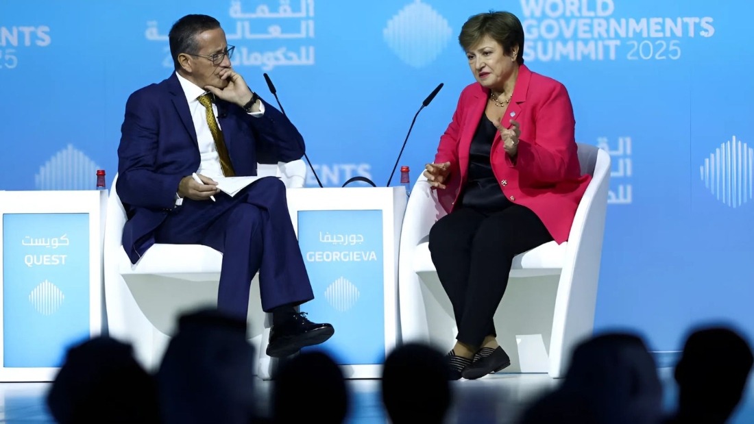 When asked by Quest if she was concerned that inflation was going to resurge, the IMF’s top official said that there was a need to see how things evolved. (WGS/SCREENGRAB)