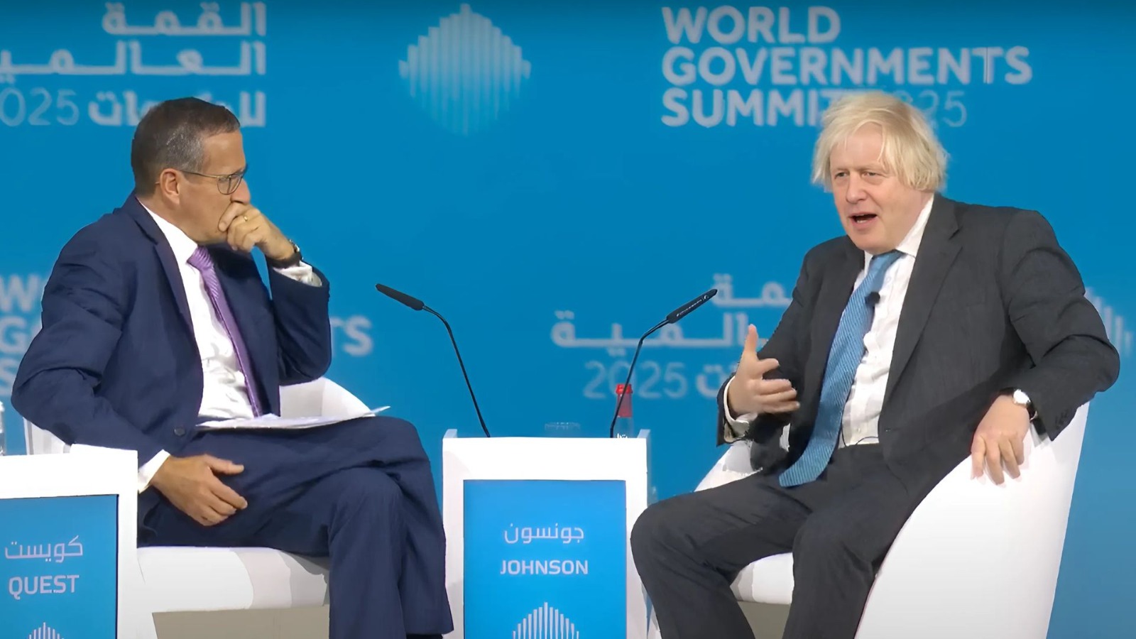 Boris Johnson says Gaza cannot be ruled by a government that ‘wants to exterminate Israel’