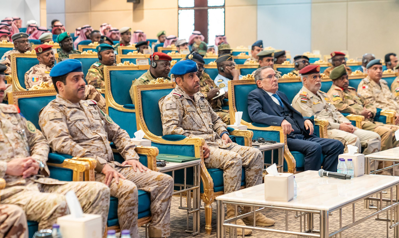 The Islamic Military Counter Terrorism Coalition and the UN Office of Counter-Terrorism organized a symposium in Riyadh on Wednesday. (SPA)