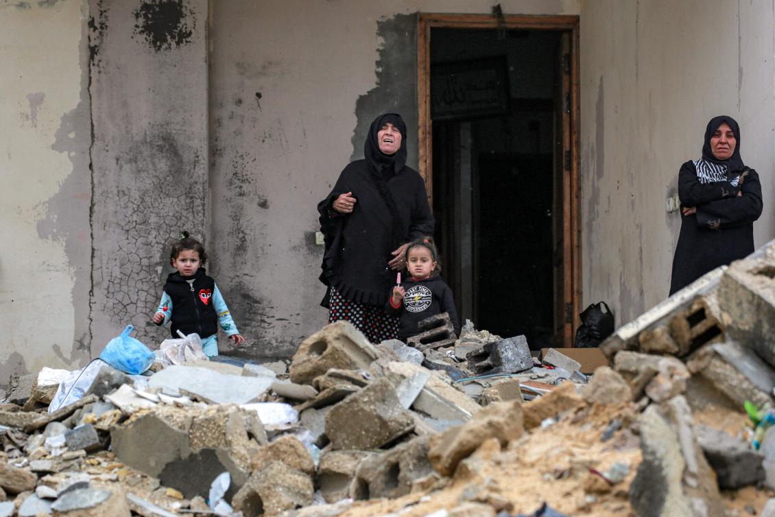 Israel threatened to launch a new war on Hamas that would displace all Palestinians from the territory if the militants do not release hostages this weekend. (AFP)