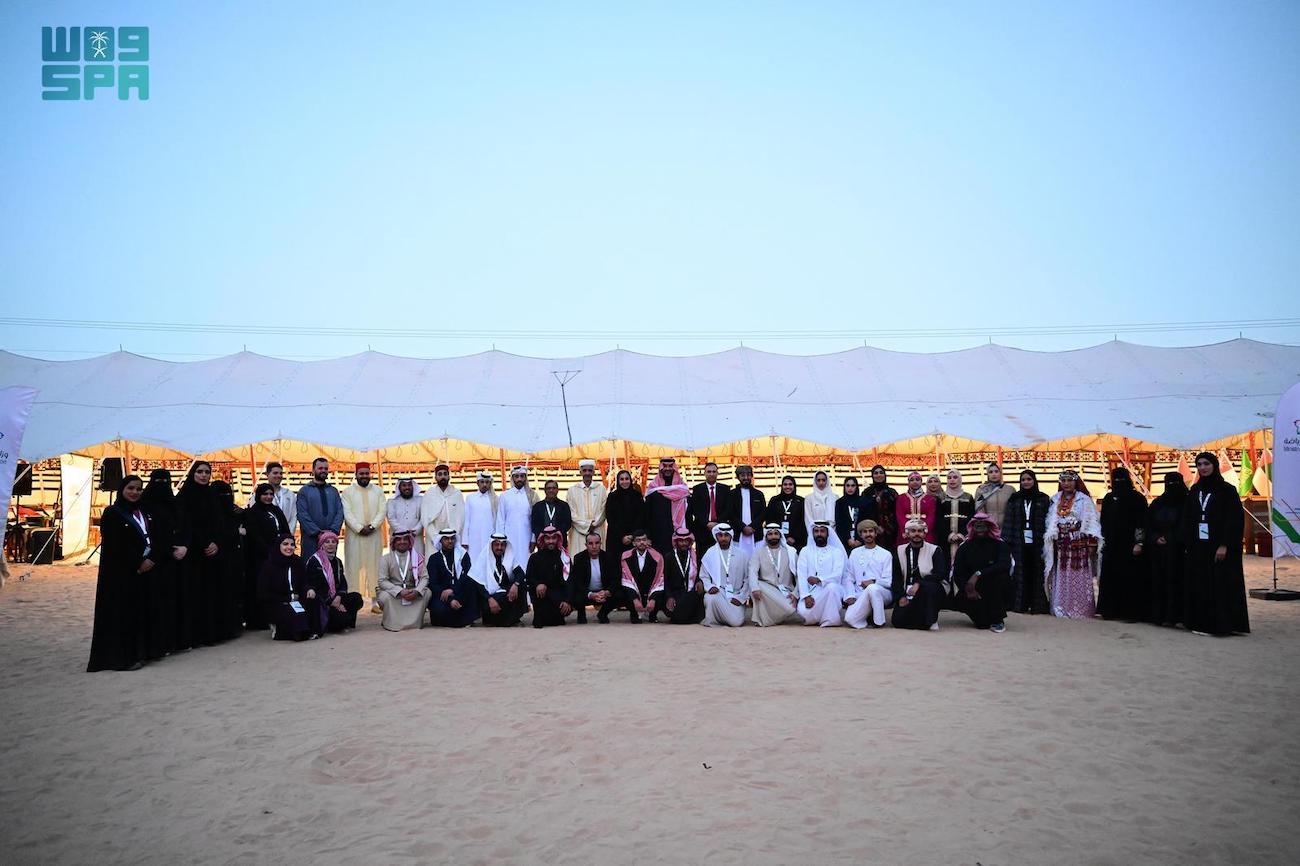 Joint GCC Youth Work Camp, hosted by Saudi Arabia in AlUla and organized by Ministry of Sport, brought together young people from GCC countries, Jordan, and Morocco. (SPA)