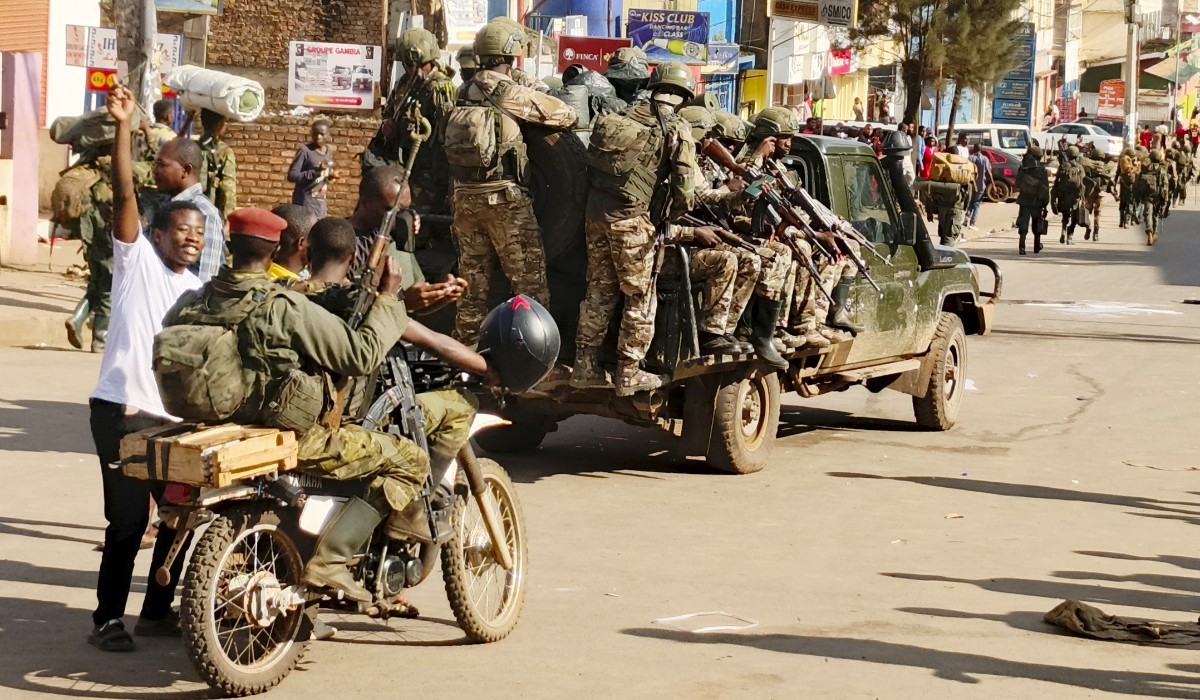 M23 rebels enter the centre of east Congo's second-largest city, Bukavu, and take control of the South Kivu province administrative office, Sunday, Feb. 16, 2025. (AP)