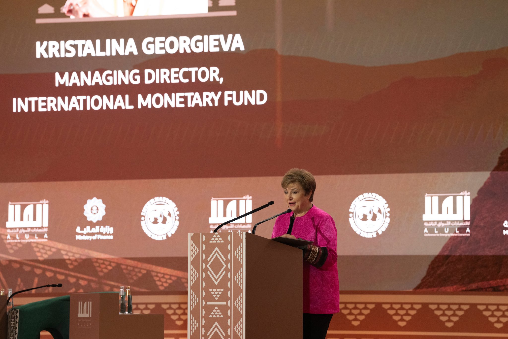 Speaking in an interview with Asharq on the sidelines of the AlUla Conference for Emerging Market Economies, Georgieva reaffirmed the IMF’s stance, emphasizing that political considerations fall outside its mandate. Supplied