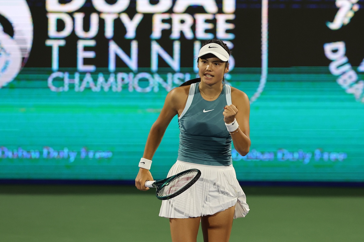 Dominant Raducanu advances to second round of Dubai Duty Free Tennis Championships