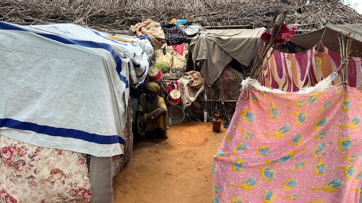 Above, a displaced person rests inside a shelter at Zamzam camp in North Darfur, Sudan. The UN said it was appealing for $4.2 billion to reach nearly 21 million people inside Sudan with life-saving aid and protection. (Reuters)