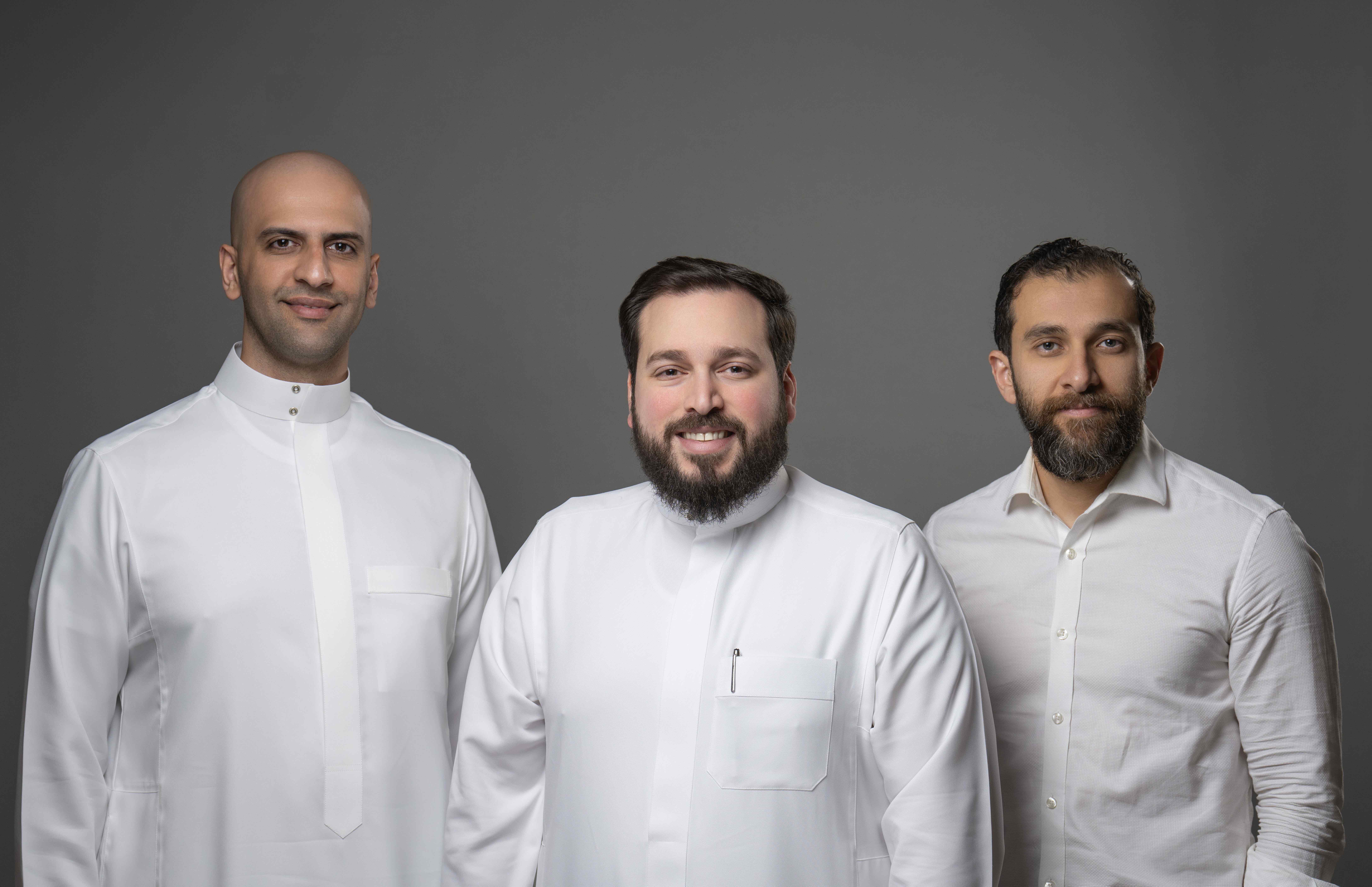 Co-founders of lite Fahad Anteet, Mohamed Faheem, and Soliman Aldukhil.