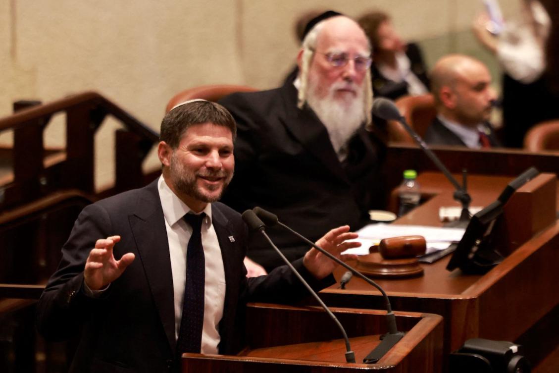 Far-right Finance Minister Bezalel Smotrich said Israel should go for a “complete conquest” of Gaza. (File/AFP)