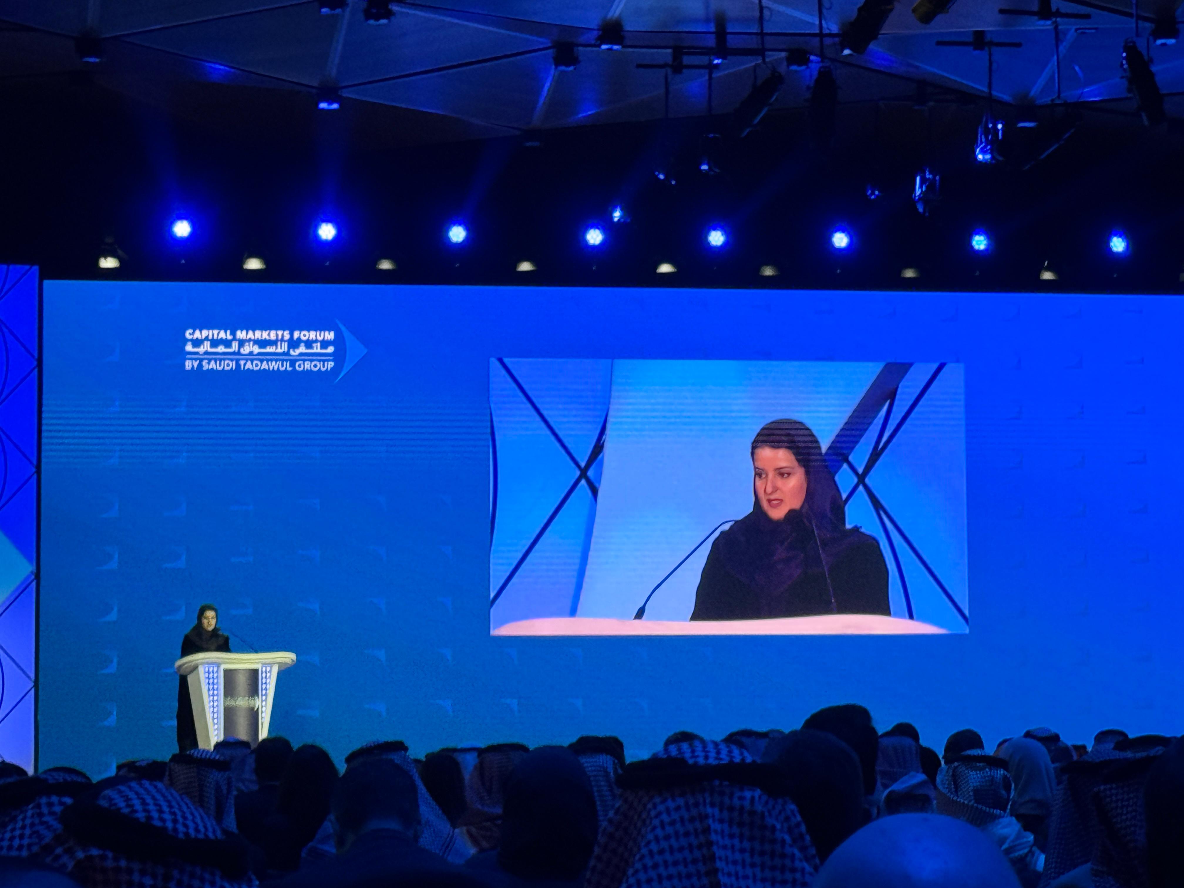 Tadawul Chairperson Sarah Al-Suhaimi highlighted 2024 as a transformative year for the exchange. AN Photo